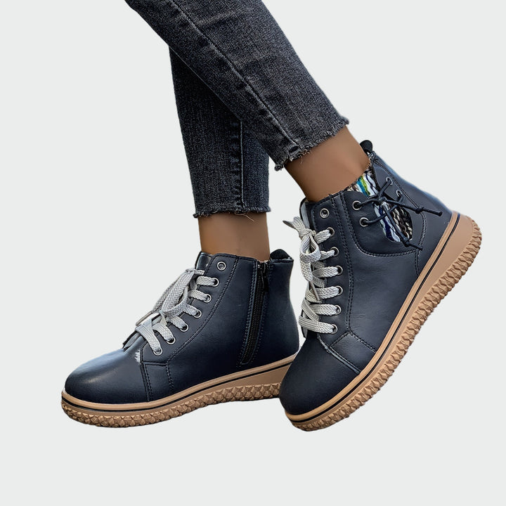 Bottes orthopédiques en cuir à tige basse
