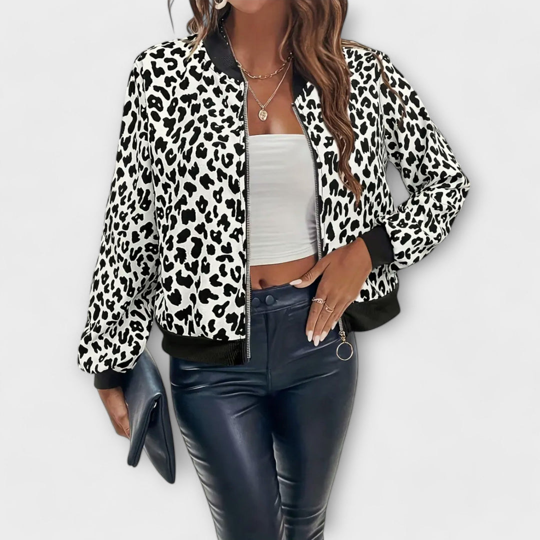 Raquel - Veste Élégante en Imprimé Léopard