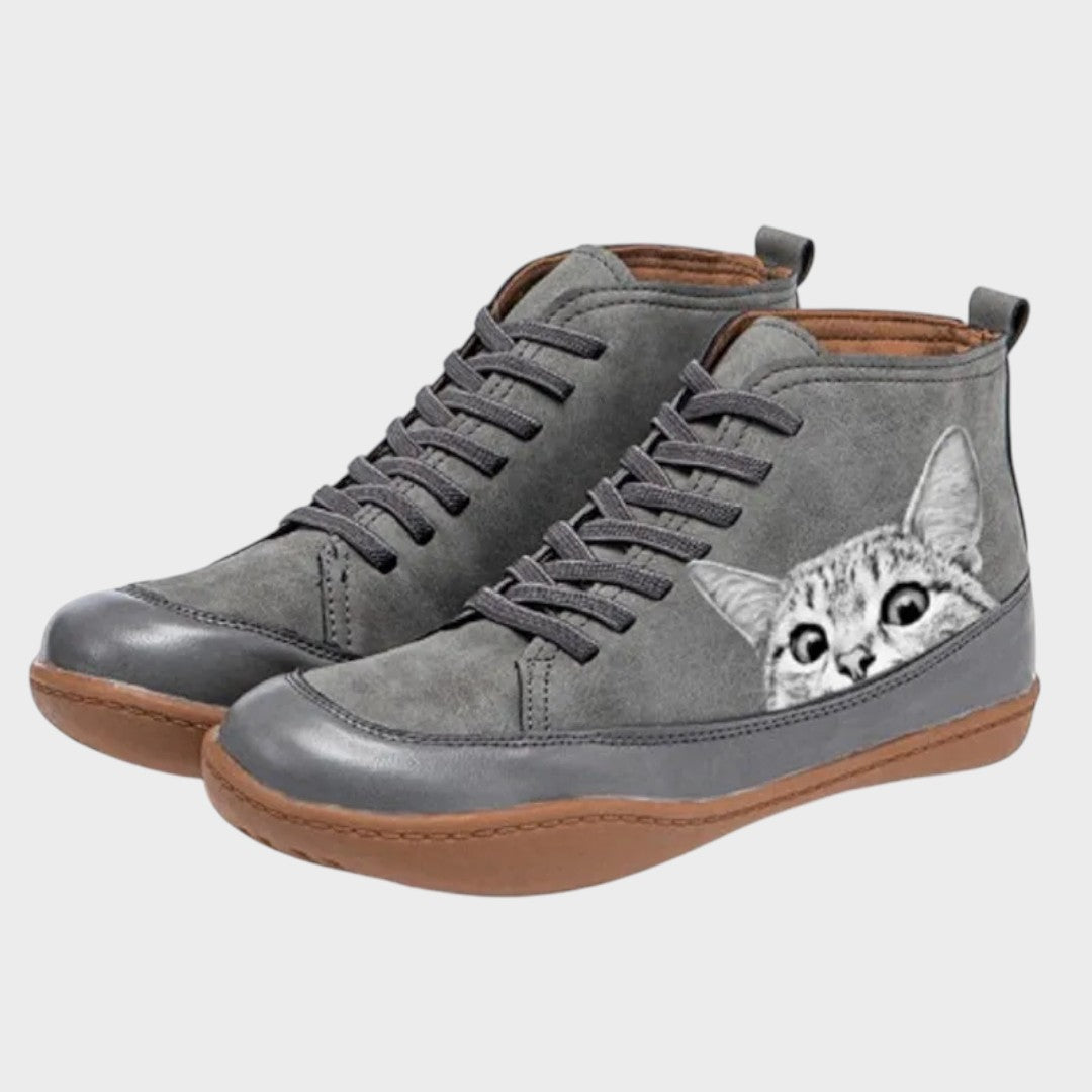 Kitty - Bottes en cuir pour les amoureux des chats