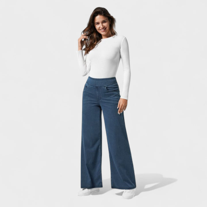 Irene - Pantalons en jean à coupe large