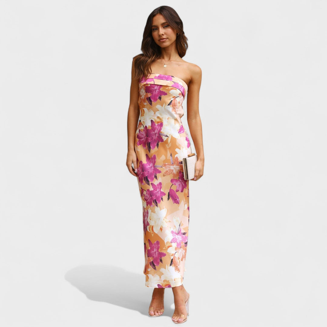 Carmen - Robe en satin sans manches