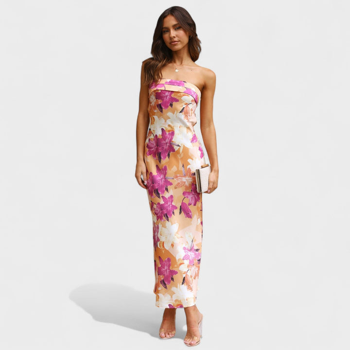 Carmen - Robe en satin sans manches
