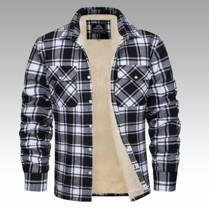 Tiago - Veste Trucker Rayée en Fleece