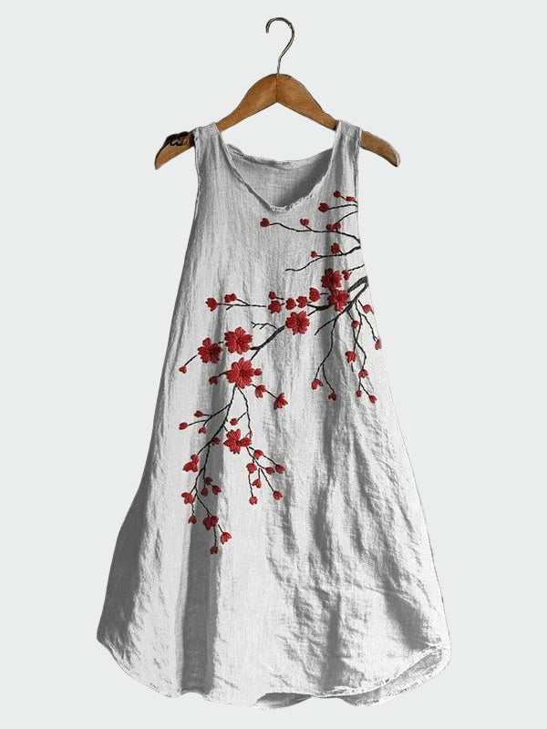 Robe avec Imprimé de Cerisiers
