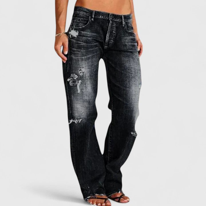 Liliana - Pantalons en Jean de Style Élégant