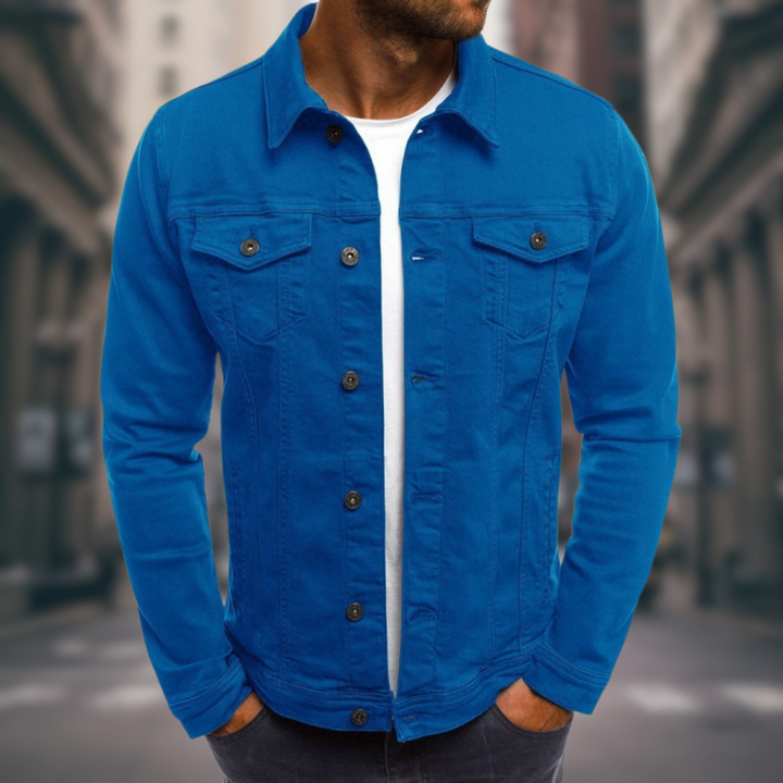 Artur - Veste en Denim Coupe Ajustée