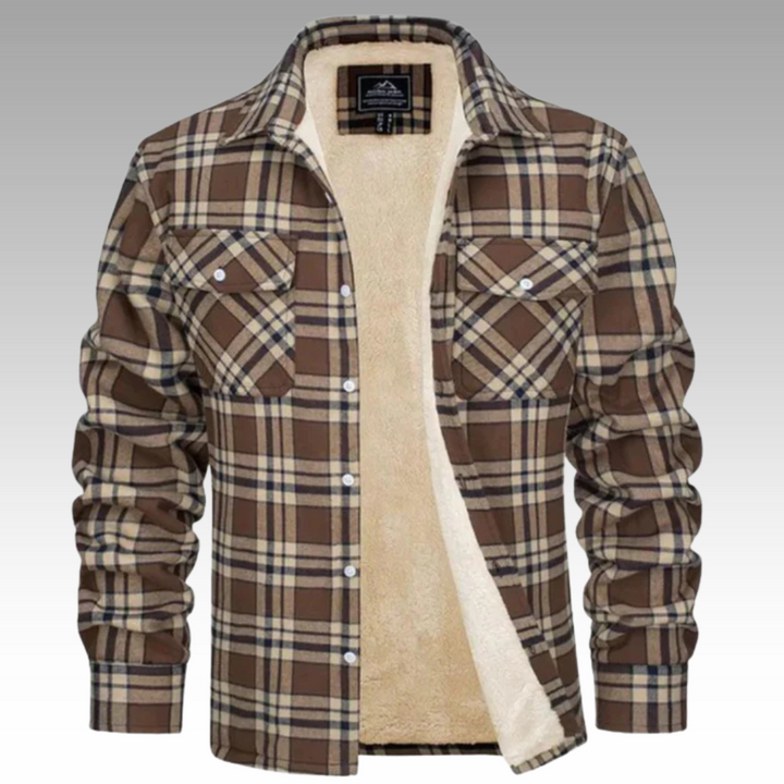 Tiago - Veste Trucker Rayée en Fleece