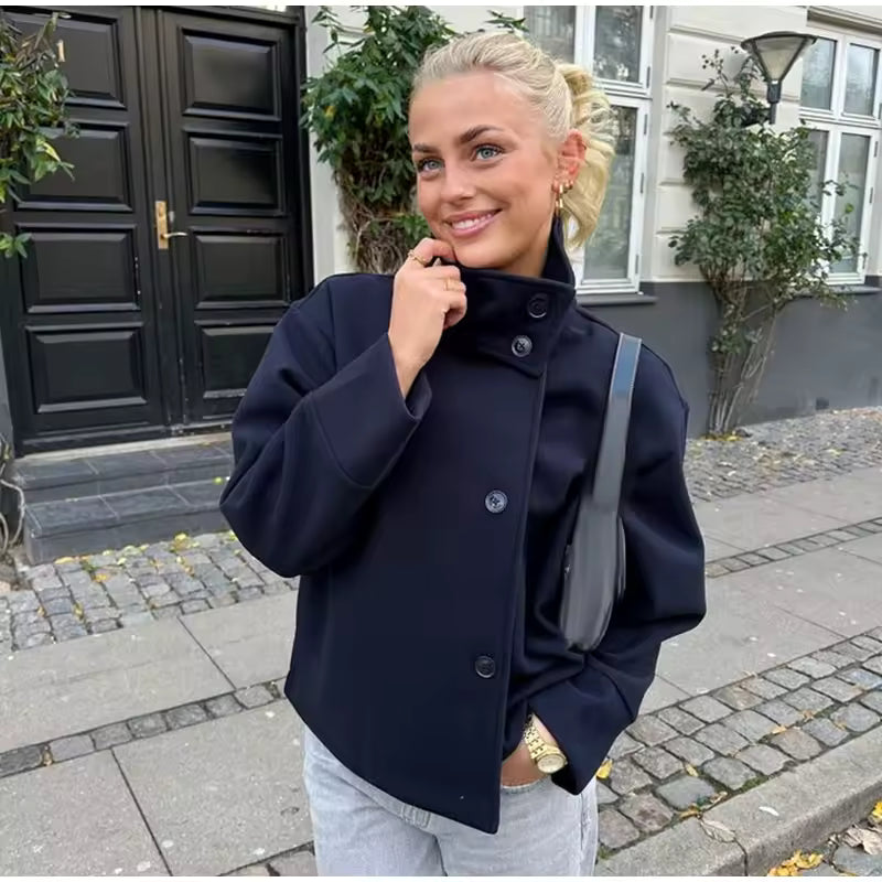 Elise - Manteau Court Luxueux