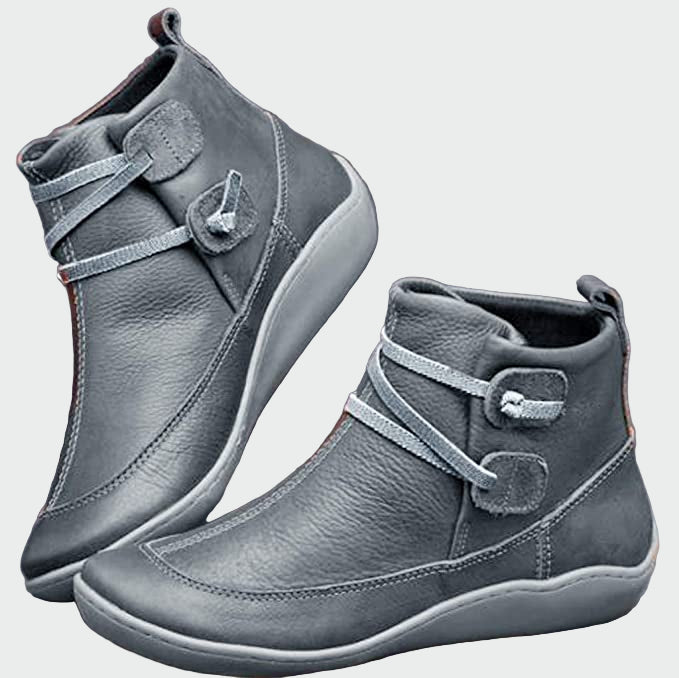 Bottines orthopédiques en cuir premium