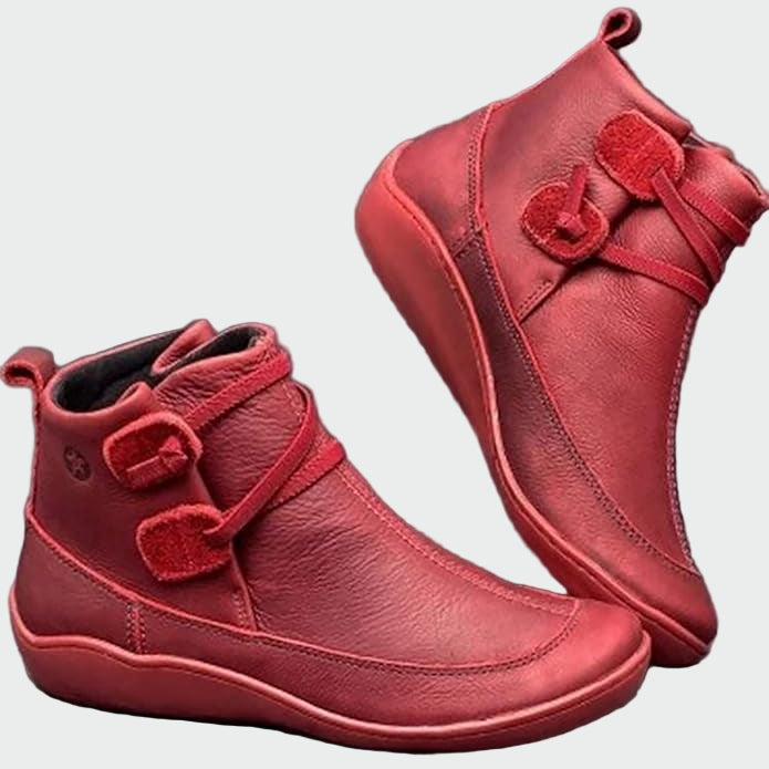 Bottines orthopédiques en cuir premium