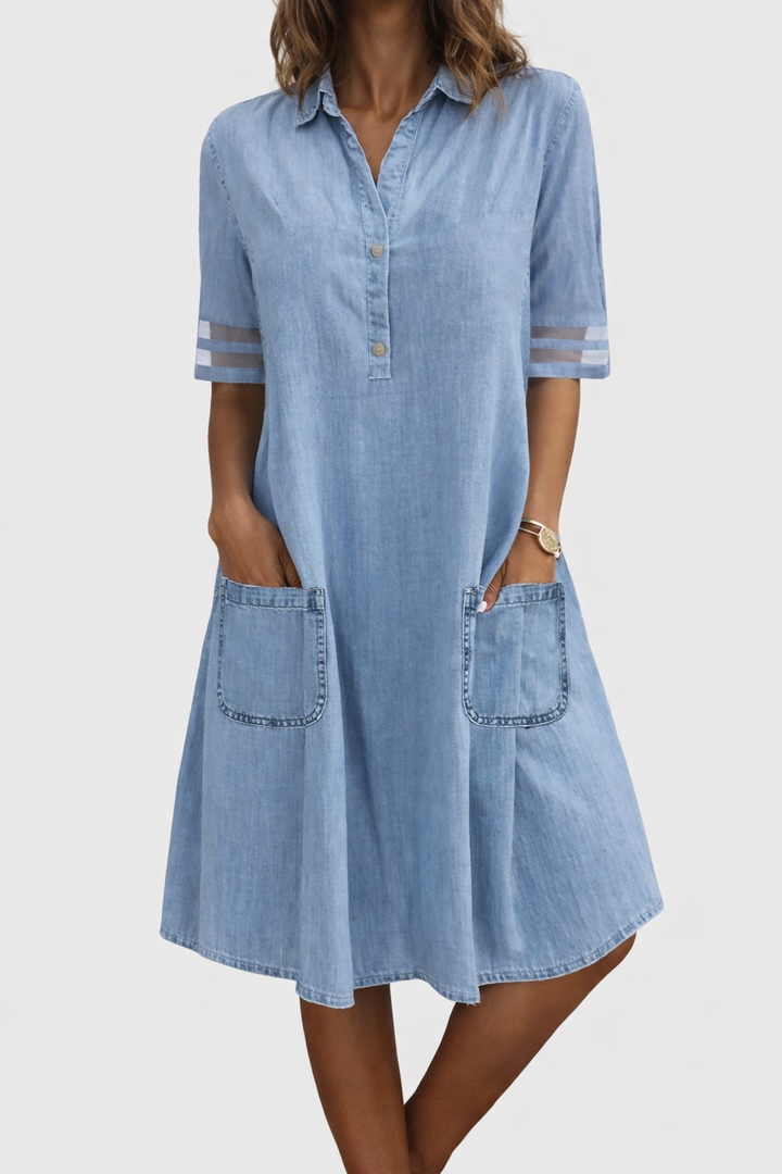 Éva | Robe en jean élégante et agréable à porter