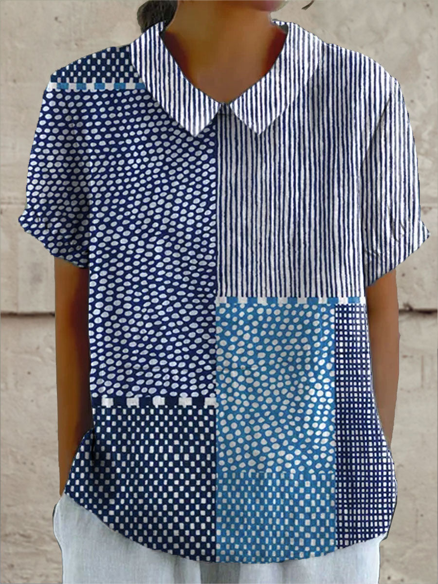 Alina - Chemise avec Imprimé Patchwork