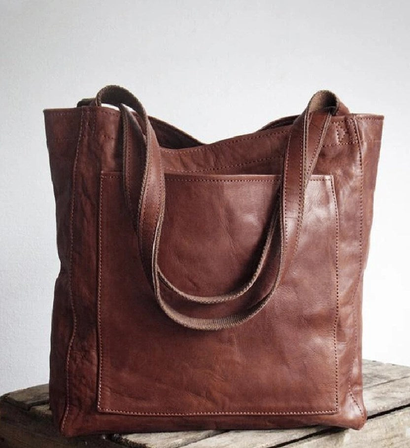 Elle - Sac à bandoulière classique en cuir