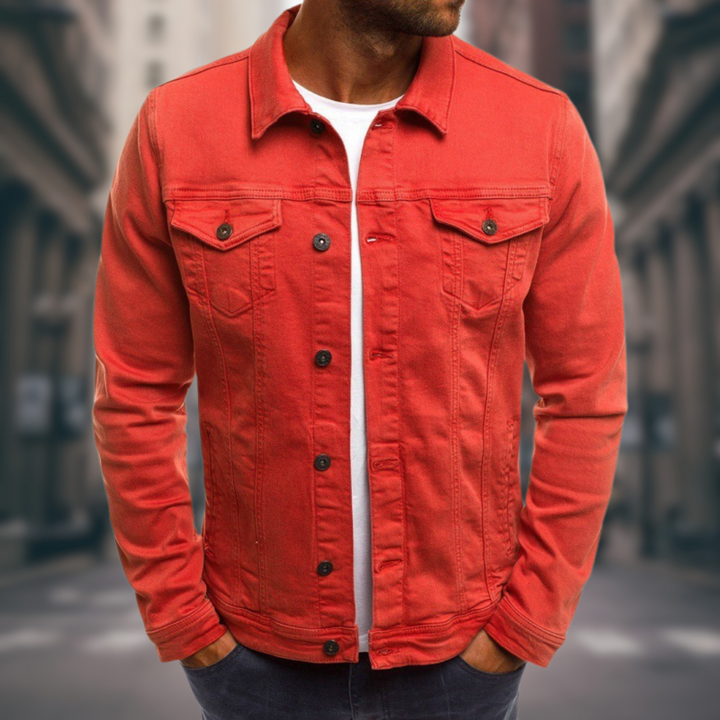 Artur - Veste en Denim Coupe Ajustée