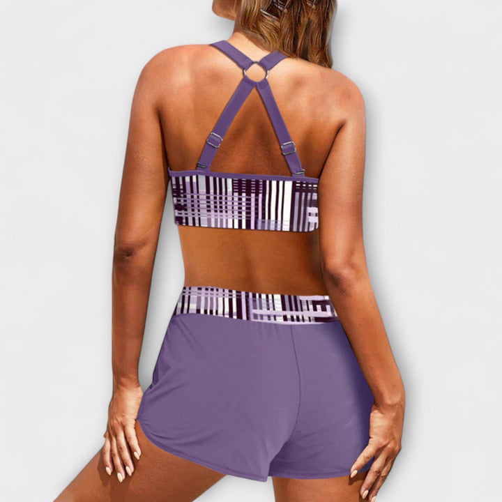 Joana - Bikini Canelé avec Taille Haute