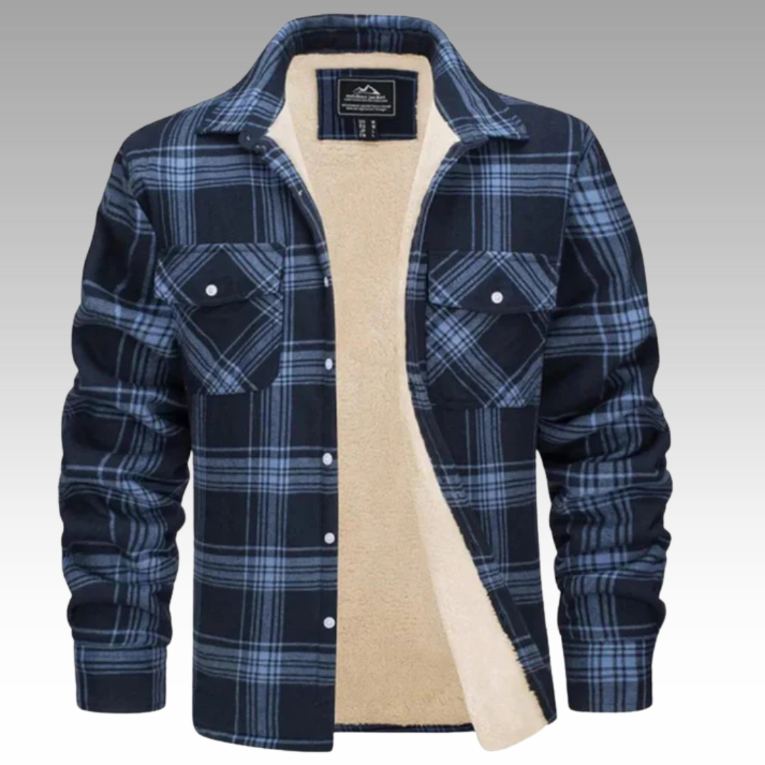 Tiago - Veste Trucker Rayée en Fleece