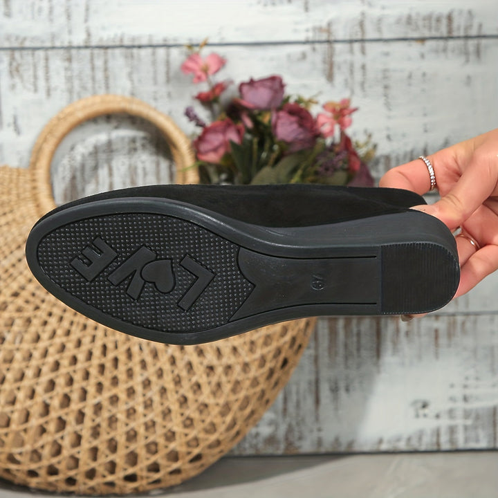 Éliane - Ballerines confortables avec talon compensé