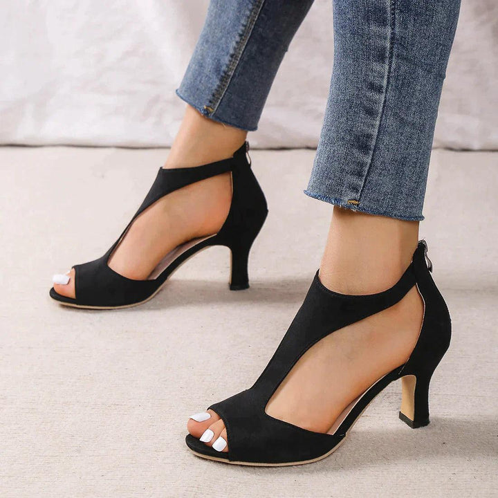 Camila - Sandales à Talons Hauts avec Bout Découpé