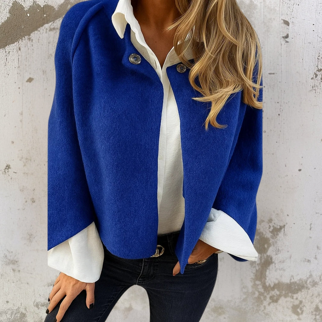 Judite - Manteau Court Élégant et Chaud