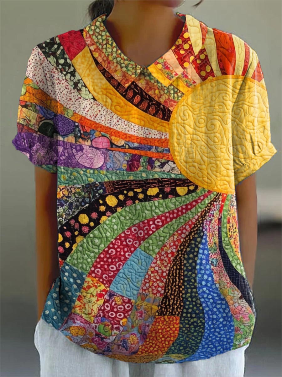 Mel - Chemise Patchwork Sunburst