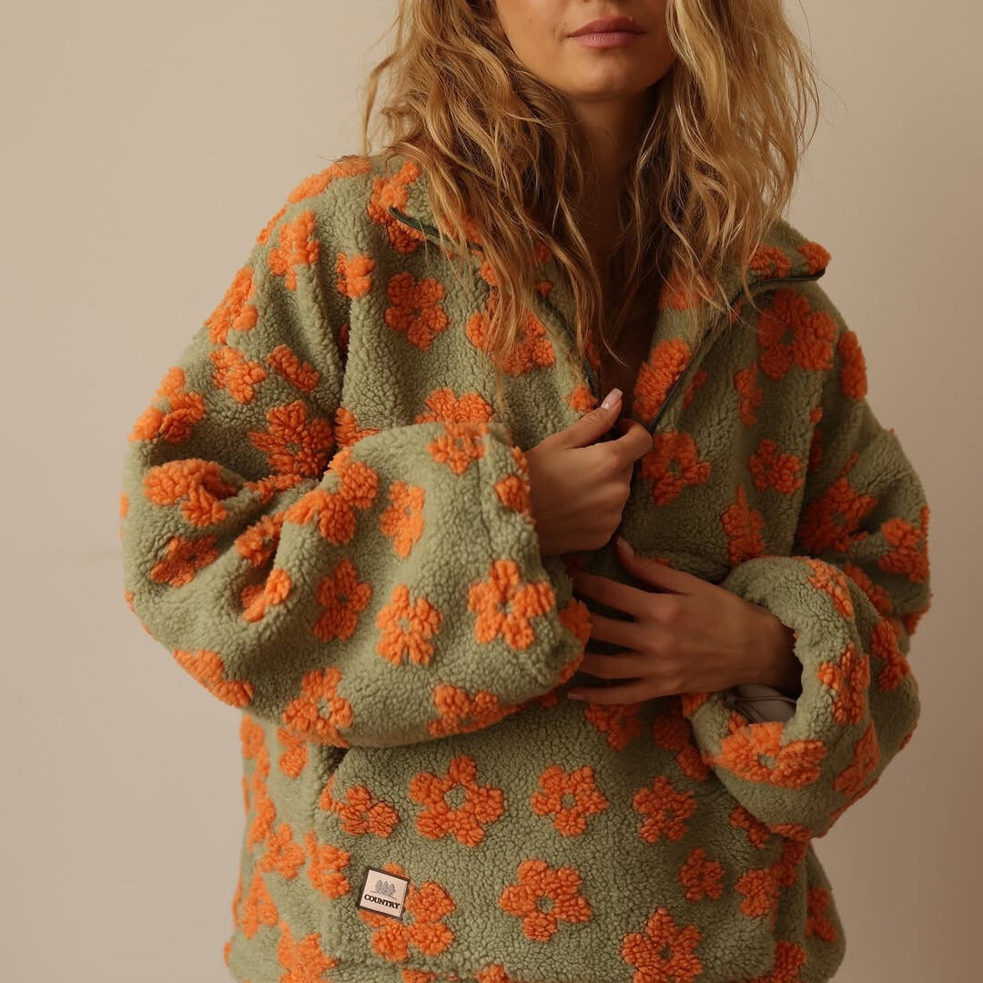 Daisy - Pull Polaire Floral