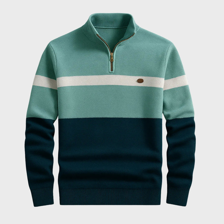 Afonso - Sweatshirt à Col Zippé Classique