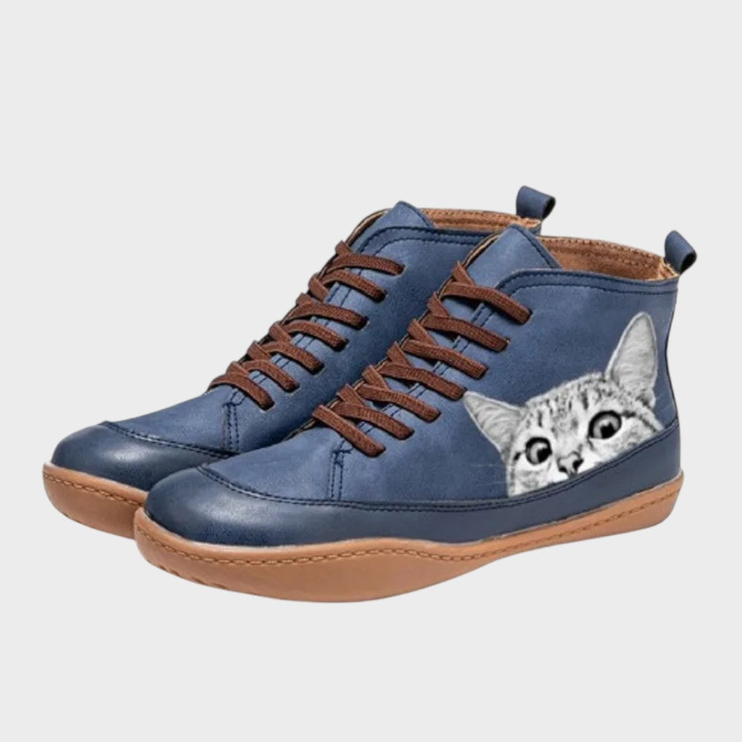 Kitty - Bottes en cuir pour les amoureux des chats