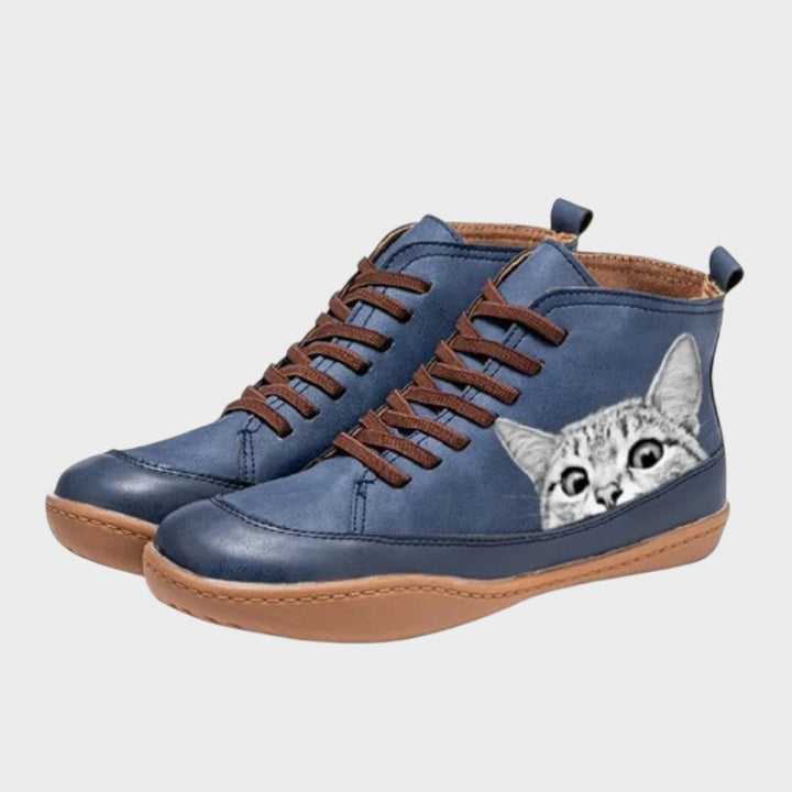 Kitty - Bottes en cuir pour les amoureux des chats
