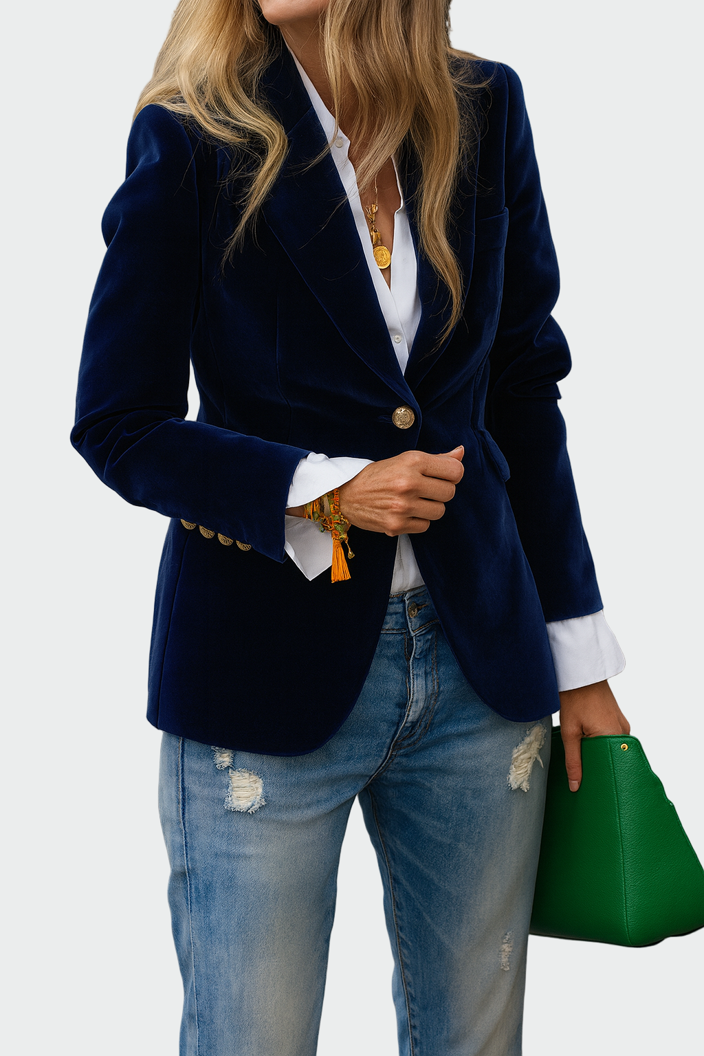 Manteau en tissu luxueux