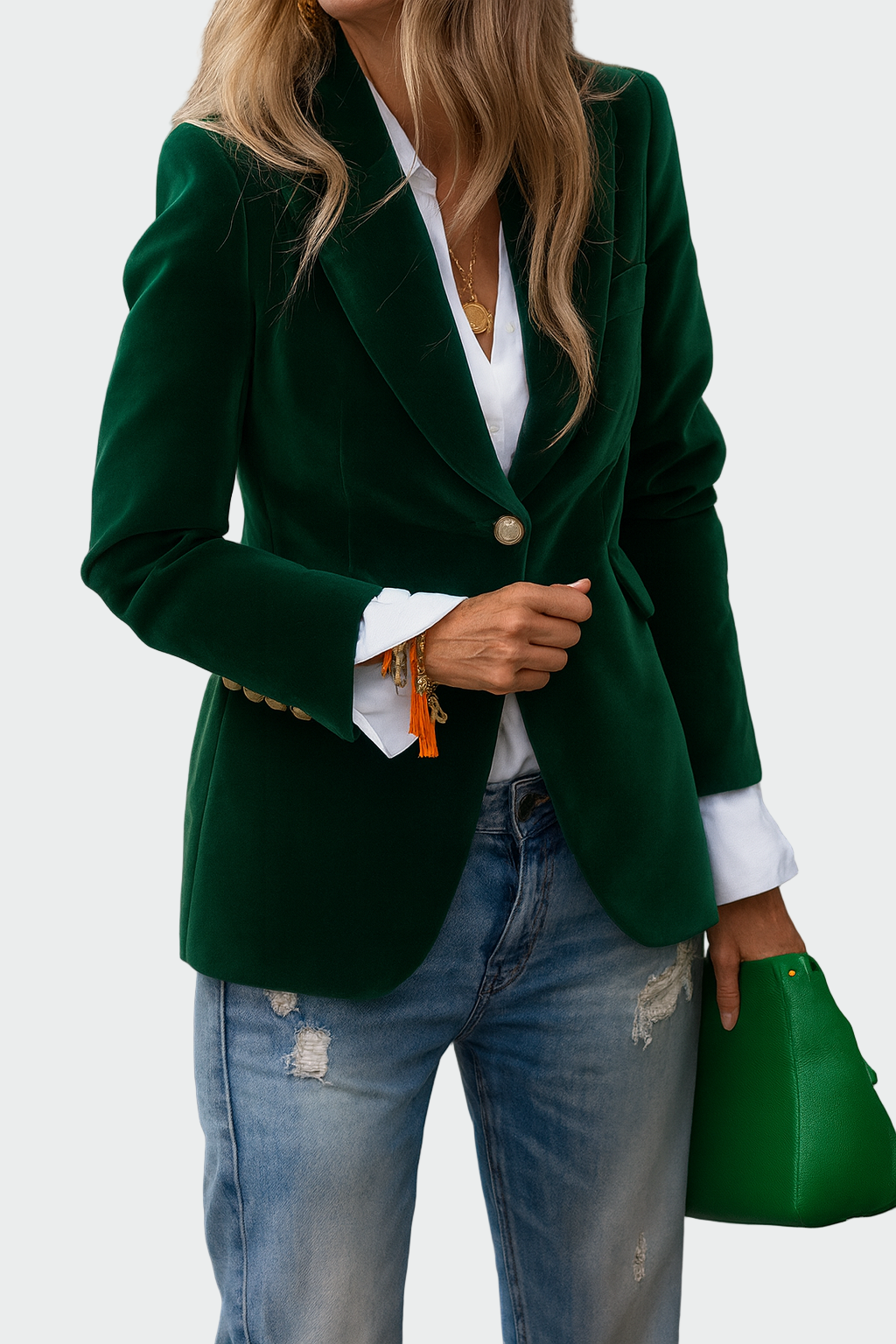 Manteau en tissu luxueux