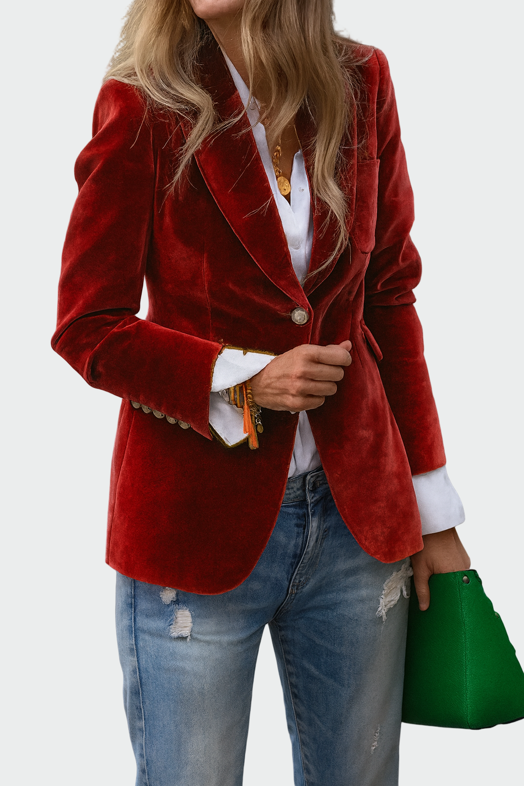 Manteau en tissu luxueux