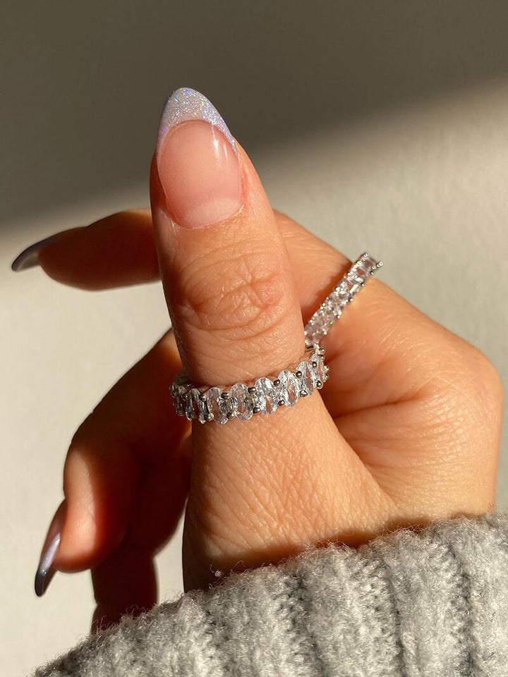 Bague de coupe ovale