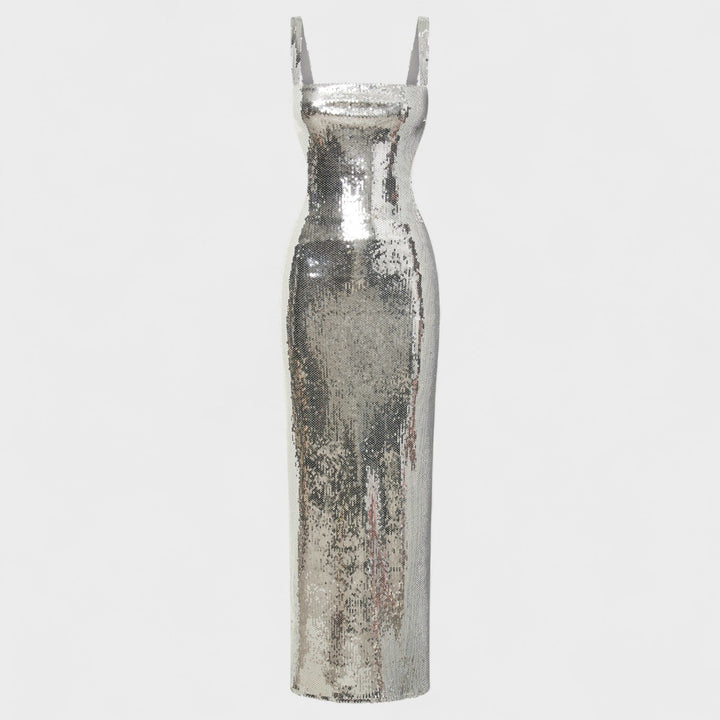 Sparkle Silver - Robe de gala de nuit