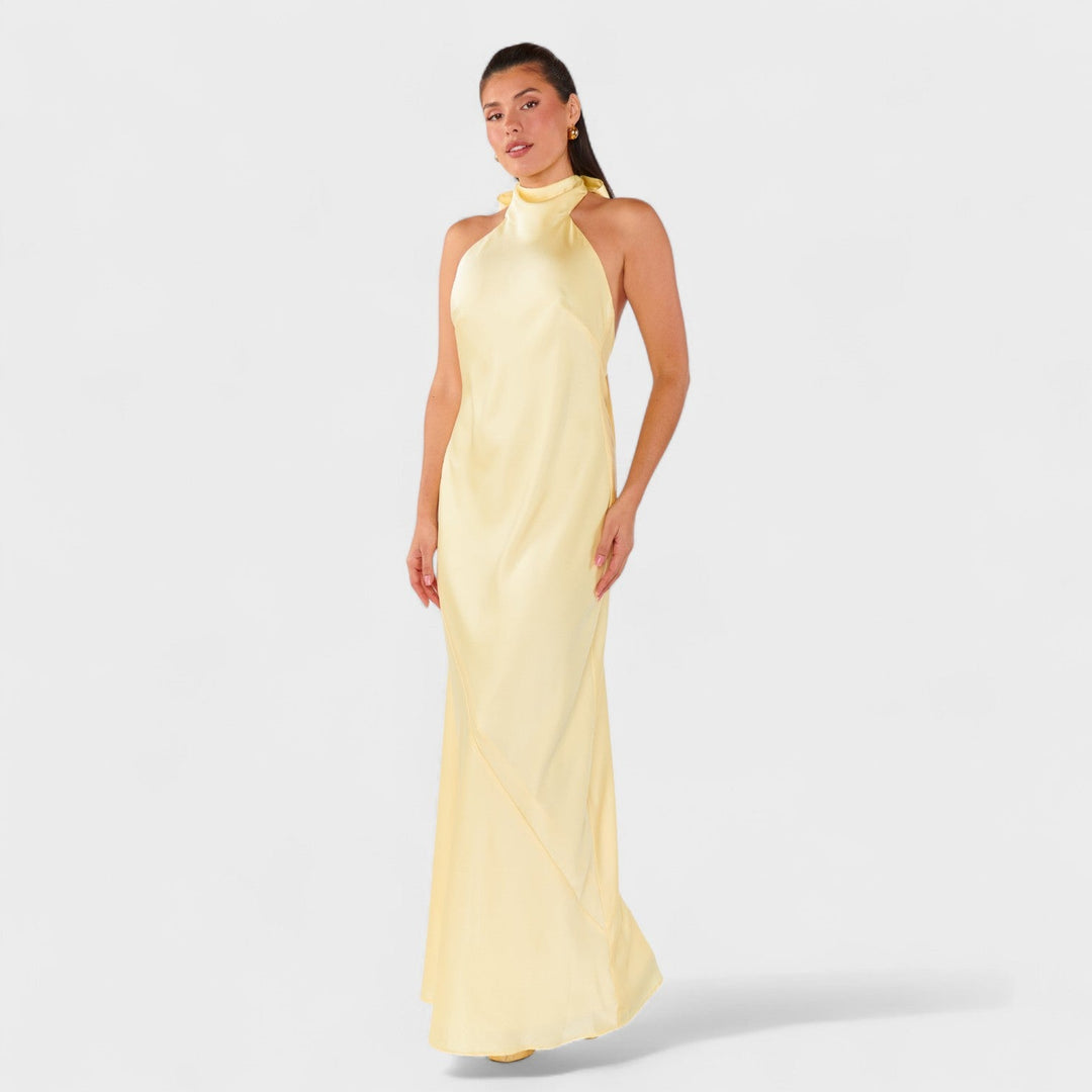 Martina - Robe avec un nœud en satin