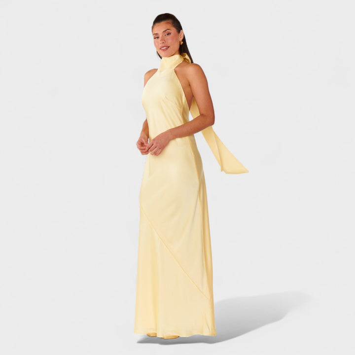 Martina - Robe avec un nœud en satin