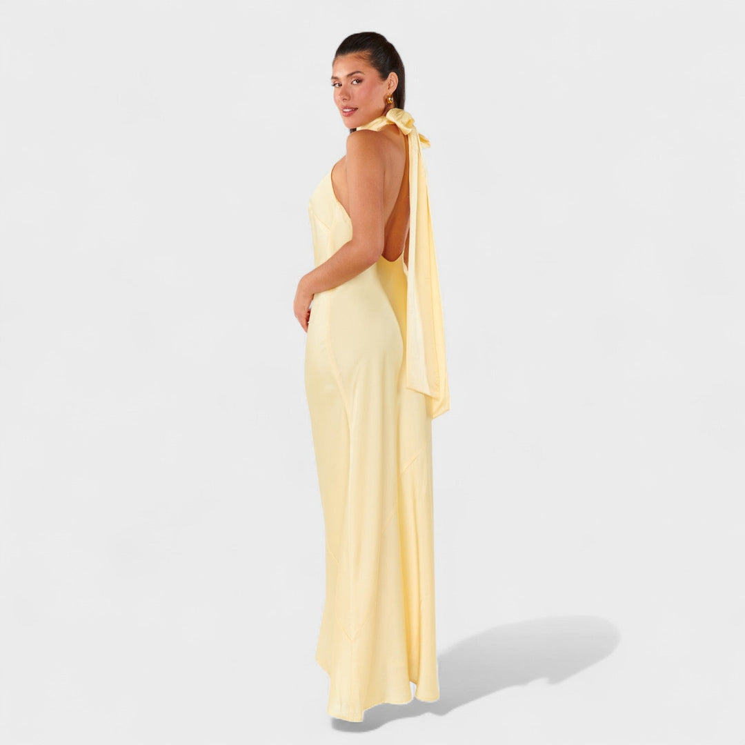 Martina - Robe avec un nœud en satin