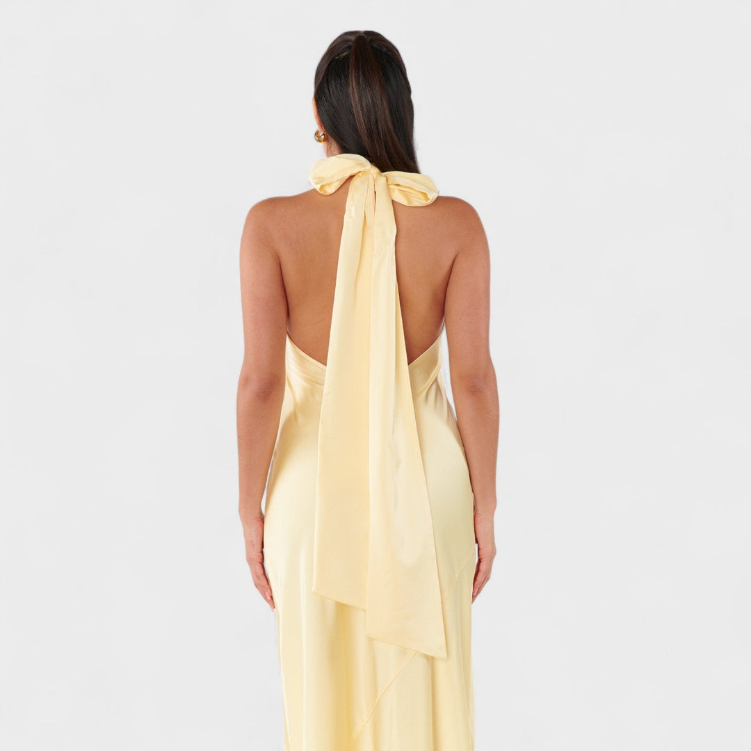 Martina - Robe avec un nœud en satin