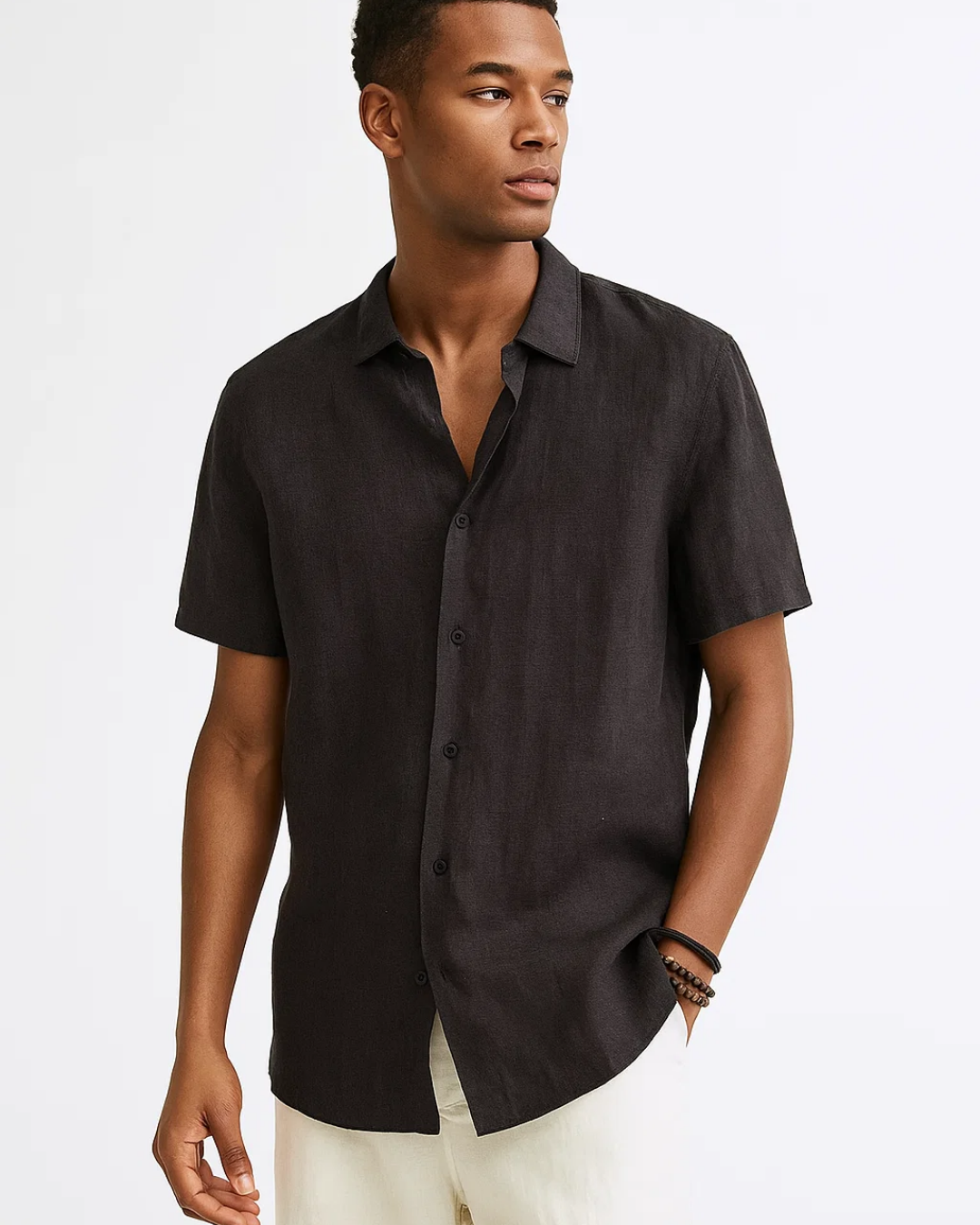 Chemise à Boutons - Col Ouvert
