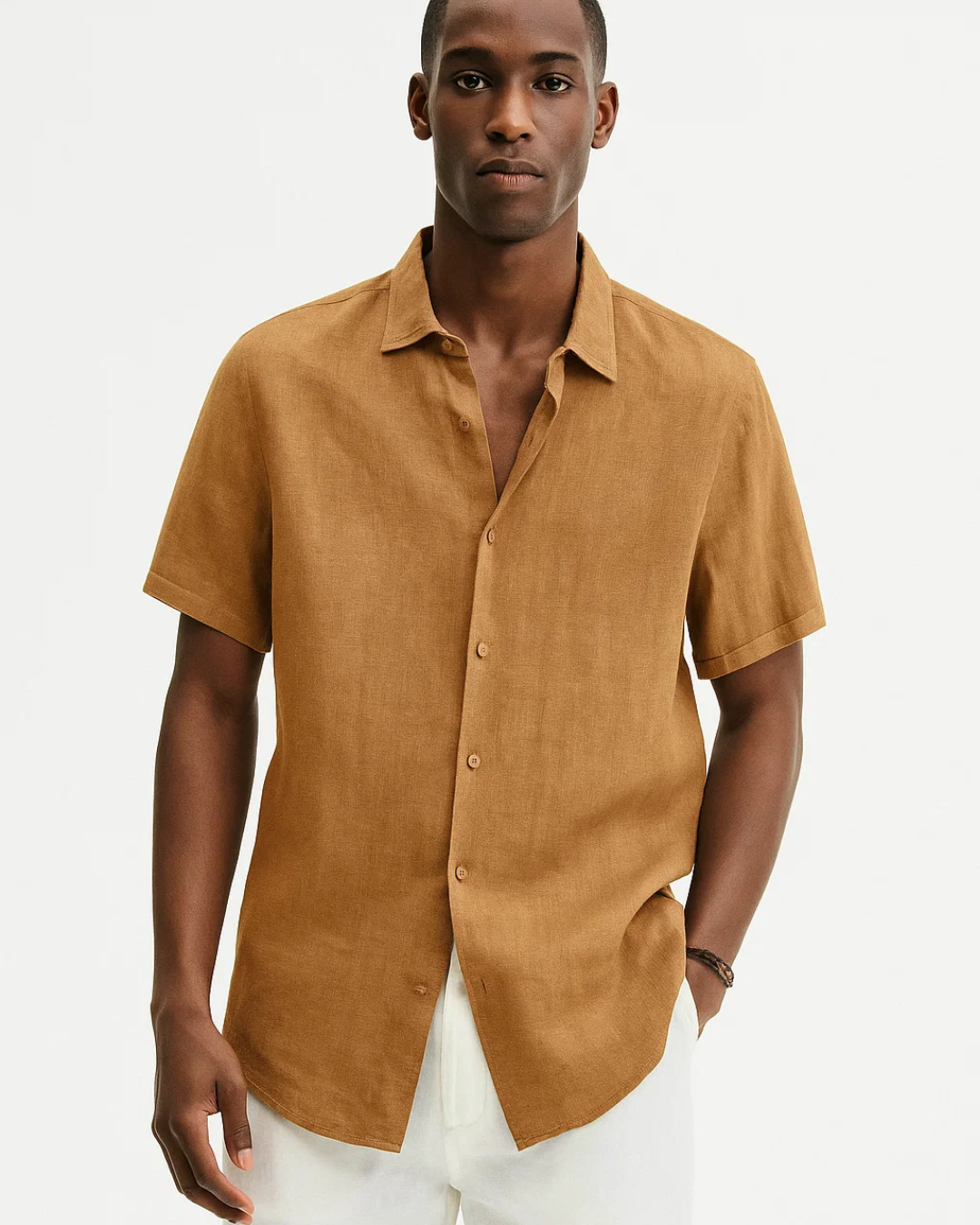 Chemise à Boutons - Col Ouvert