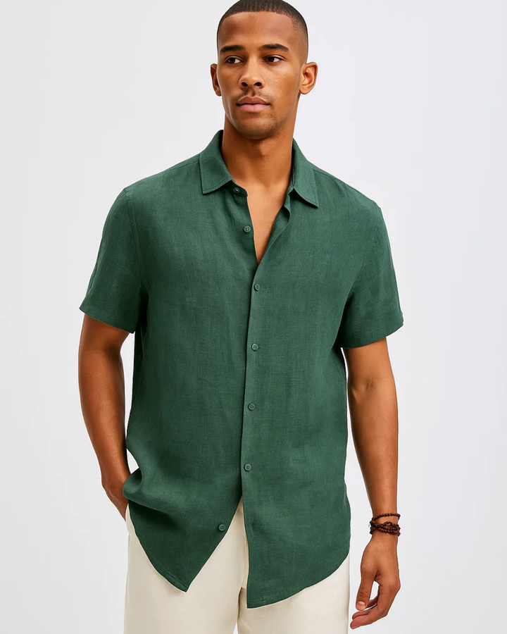 Chemise à Boutons - Col Ouvert