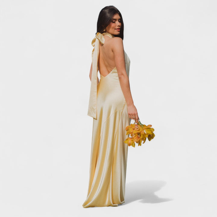 Martina - Robe avec un nœud en satin