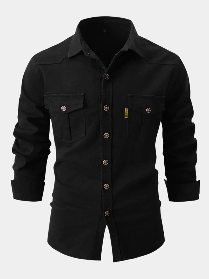 Chemise en Mélange de Denim - Boutons