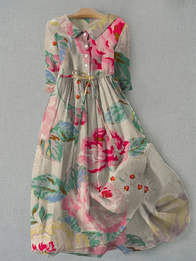 Robe Fleurie pour Femme - Élégance et Confort Tout au Long de la Journée