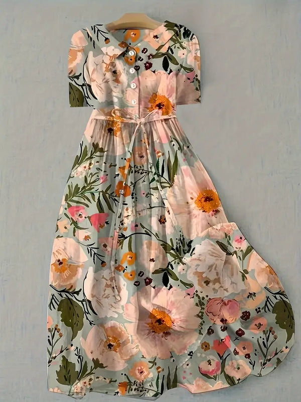 Robe Fleurie Femme - Élégance Confortable pour Toute la Journée