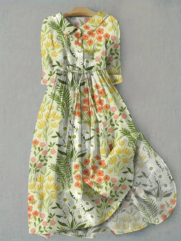 Robe Fleurie pour Femme - Élégance Chic et Confort Optimal Toute la Journée