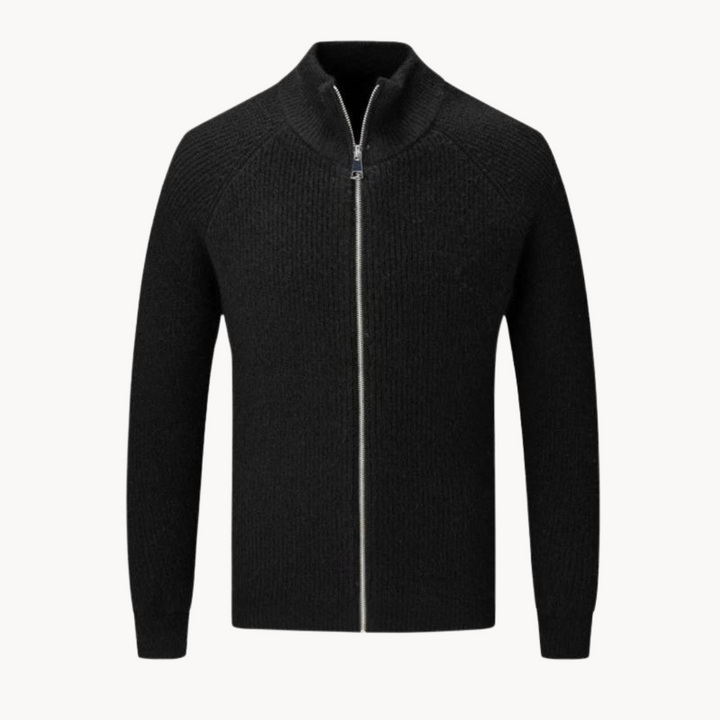 Artur - Veste en Maille avec Fermeture Éclair