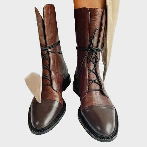 Bottes en cuir orthopédiques