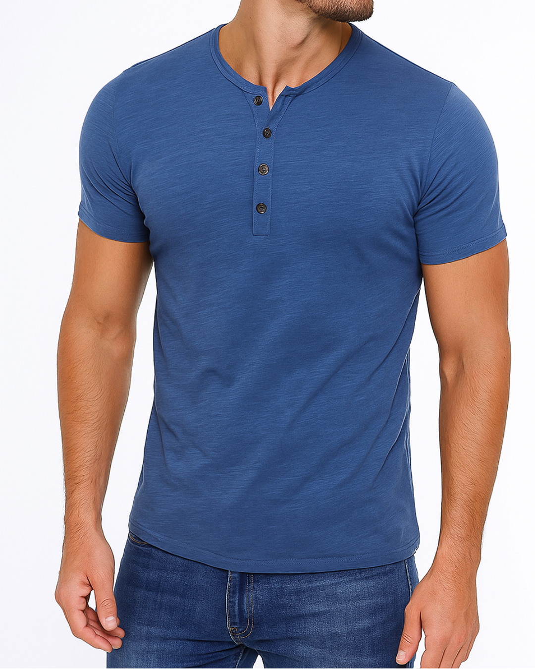 Chemise Henley - Col Boutonné