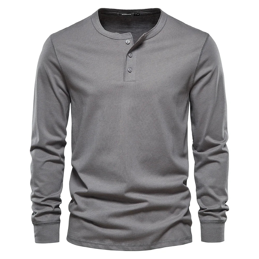Chemise Henley - Mélange Doux Respirant