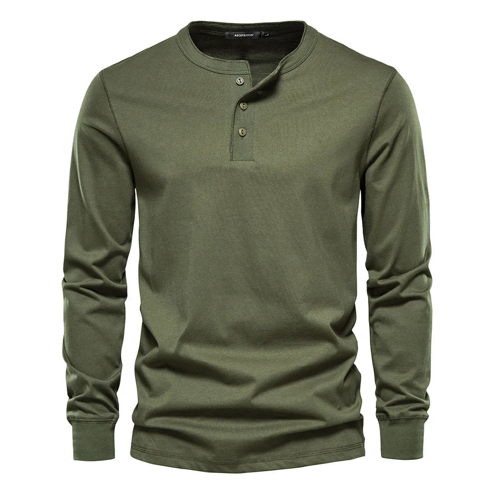 Chemise Henley - Mélange Doux Respirant